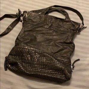 Black shoulder crossbody bag